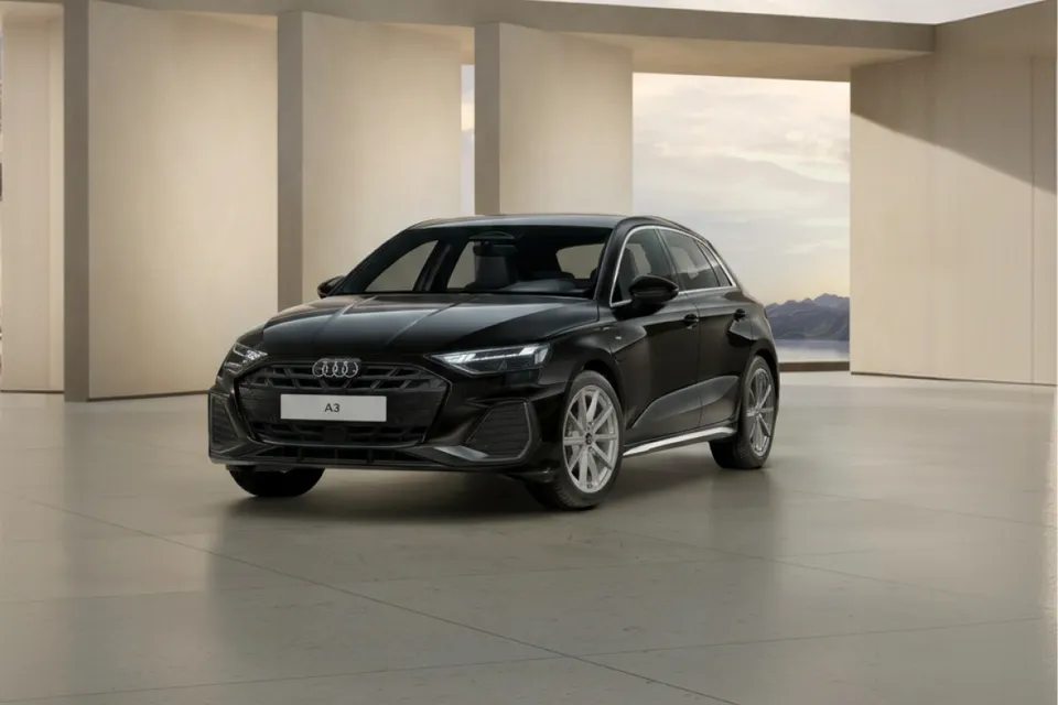 Audi A3 Sportback Business TFSI 116 CV negro vista lateral